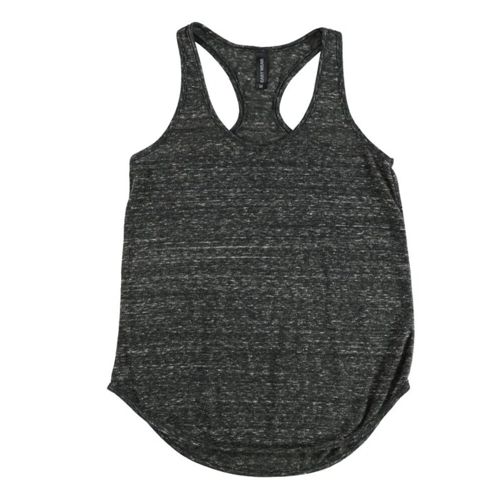 Easy Wear Womens Heathered Racerback Tank Top, NWT